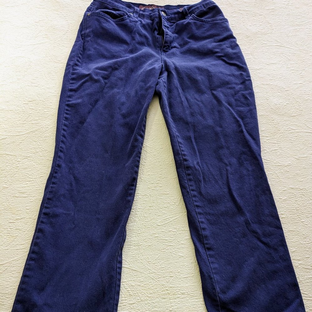 Gloria Vanderbilt "Amanda" Jeans Cobalt Blue Size 10